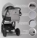 Детская универсальная коляска Bubago Pellegrino 3 в 1 / BG 163-2 (серый) icon 8