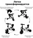 Детский велосипед BubaGo Split (черный-белый) крыша, ручка icon 5