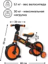 Беговел Bubago Triox BG110-1 (черный/желтый) icon 2