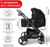 Универсальная коляска Bubago Zoom (2 в 1, черный/черная рама) icon 2