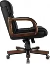 Офисное кресло Бюрократ T-9932W-LOW-Eco (черный, экокожа) фото 7