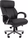 Офисное кресло CHAIRMAN CH407 (натуральная кожа/экокожа, черный) icon