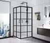 Душевой уголок Calani Delta 90x90 Black фото 3