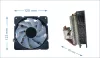 Кулер для процессора Cablexpert CPU-HURACAN-ARGB-X140 фото 4