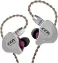 Наушники CCA C10 (без микрофона, серебристый/фиолетовый) icon