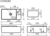 Умывальник Ceramica Nova Element CN5045 icon 7