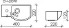 Умывальник Ceramica Nova Element CN6039R icon 8