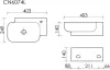 Умывальник Ceramica Nova Element CN6074L icon 6