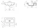 Умывальник Cersanit Moduo 50 Slim icon 2