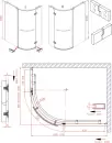 Душевой уголок Cezares Bergamo-W-RH-1-120/100-Arco-C-Cr-L-IV icon 2