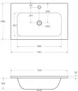 Умывальник Cezares CZR-750/480-LV-MR-ECO icon 3