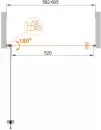Душевая дверь Cezares ECO-O-B-1-60-C-NERO icon 5