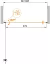 Душевая дверь Cezares ECO-O-B-1-90-C-NERO icon 5