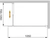 Душевая перегородка Cezares Liberta-L-1-105-C-NERO фото 3