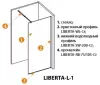 Душевая перегородка Cezares Liberta-L-1-80-GR-Cr фото 3
