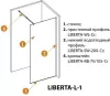 Душевая перегородка Cezares Liberta-L-1-90-GR-Cr фото 8