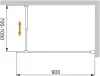 Душевая перегородка Cezares Liberta-L-1-90-GR-NERO фото 5