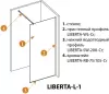 Душевая перегородка Cezares Liberta-L-1-95-C-NERO фото 6