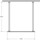 Душевая перегородка Cezares Liberta-L-2-110-120-C-Cr фото 2