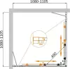Душевой уголок Cezares Molveno-A-22-90+20-C-Cr-IV фото 3