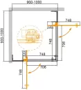 Душевой уголок Cezares Slider-A-2-90/100-Grigio-Cr фото 3