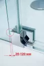 Душевой уголок Cezares Slider-AH-1-100-100/110-Grigio-NERO фото 3