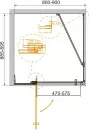Душевой уголок Cezares Slider-AH-1-90-80/90-C-Cr фото 3