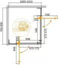 Душевой уголок Cezares Slider-AH-2-70/80-100/110-Grigio-Cr фото 3