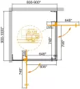Душевой уголок Cezares Slider-AH-2-80/90-90/100-C-Cr фото 2