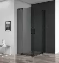 Душевой уголок Cezares Slider-AH-2-90/100-100/110-Grigio-NERO icon