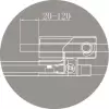 Душевая дверь Cezares SLIDER-B-1-90/100-GRIGIO-NERO фото 4