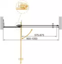 Душевая дверь Cezares SLIDER-B-1-90/100-GRIGIO-NERO фото 5
