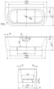 Акриловая ванна Cezares Slim Wall-180-80-60-NERO-SET фото 3