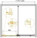 Душевая дверь Cezares STREAM-BF-1-120-C-Cr icon 2