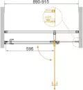 Душевая дверь Cezares VALVOLA-B-1-90-C-Cr icon 2