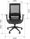 Офисное кресло Chairman 500LT (экокожа черный/TW-01 черный Б/П) фото 4