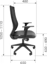 Офисное кресло Chairman 500LT (экокожа черный/TW-01 черный Б/П) фото 5