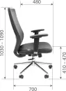 Офисное кресло Chairman 500LUX (экокожа cерый БП) icon 5