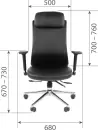 Офисное кресло Chairman 500LUX (экокожа черный) icon 4