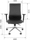 Офисное кресло Chairman 500LUX (экокожа черный БП) icon 2