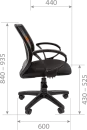 Офисный стул CHAIRMAN 699 (черный/серый) icon 5
