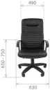 Кресло Chairman СТ-80 (экокожа черный) фото 4