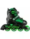 Роликовые коньки Cosmoride Skater (черный/зеленый) фото 2