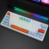 Клавиатура Cyberlynx ZA63 Pro White Blue Orange (TNT Yellow) фото 6