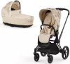 Универсальная коляска Cybex Priam IV 2 в 1 (simply flowers nude beige/matt black) фото 2