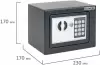 Мебельный сейф Daswerk SC-170EL / 291338 (графит) icon 3