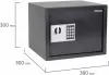 Мебельный сейф Daswerk SC-300EL / 291346 (графит) icon 3