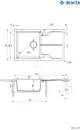 Кухонная мойка Deante Andante Flush ZQN G11F icon 2