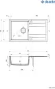 Кухонная мойка Deante Eridan ZQE N113 icon 2
