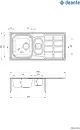 Кухонная мойка Deante Soul ZEO 351A icon 2